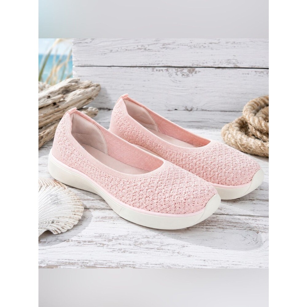 Keds BlissWalk Skimmer Starburst Light Pink Knit Slip-On Shoes 8.5 NWOB
